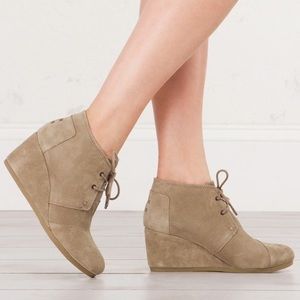 Toms Desert Wedge Bootie